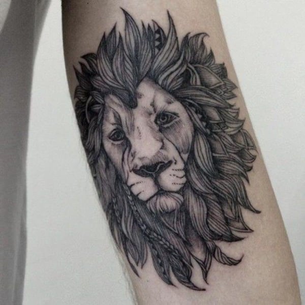 tatouage lion 188