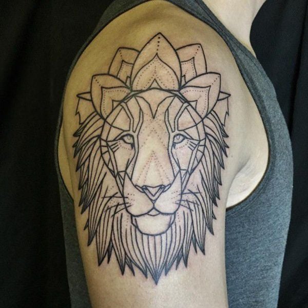 tatouage lion 202