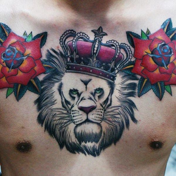 tatouage lion 220