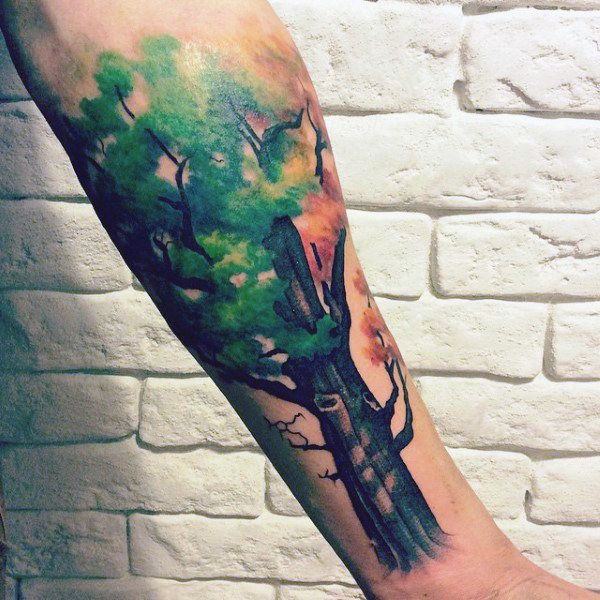 tatouage arbre 129