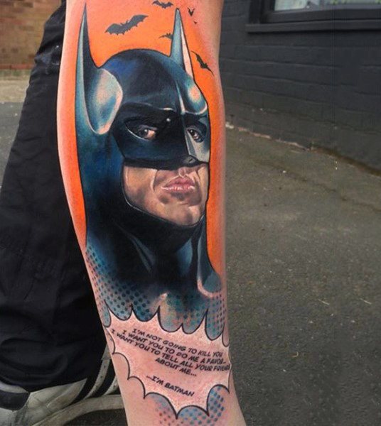 tatouage batman 125