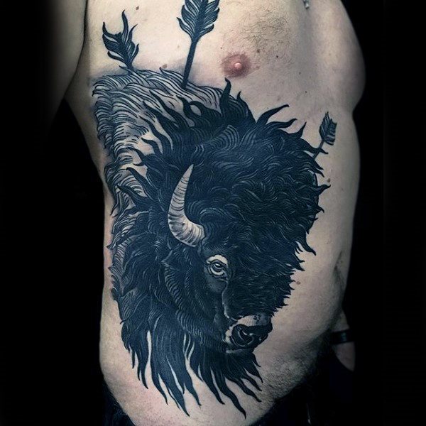 tatouage bison 41