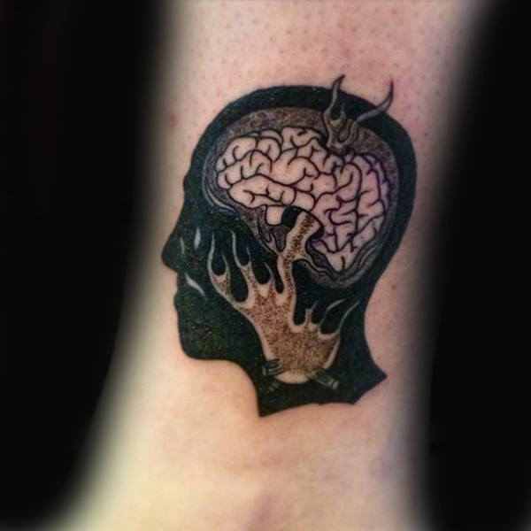 tatouage cerveau 37