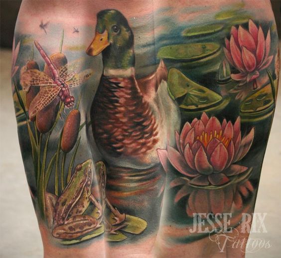 tatouage canard 14