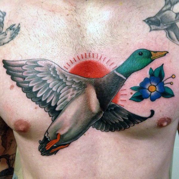 tatouage canard 52