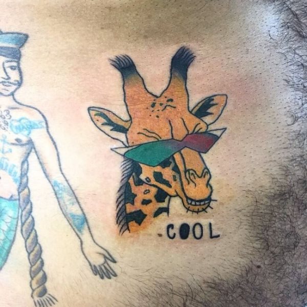 tatouage girafe 128