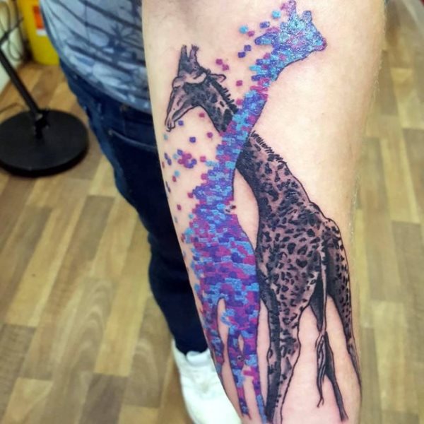 tatouage girafe 168
