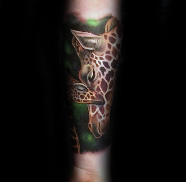 tatouage girafe 258