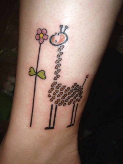 tatouage girafe 288