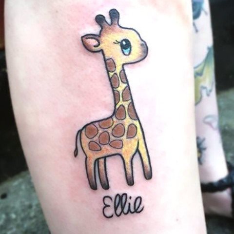 tatouage girafe 320