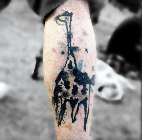 tatouage girafe 342