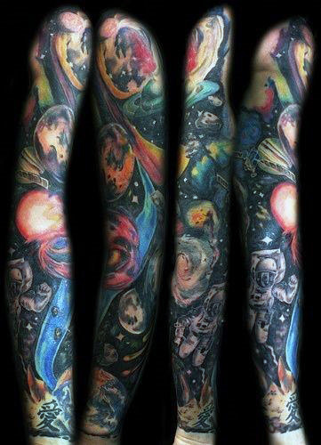 tatouage astronaute astronomie 273