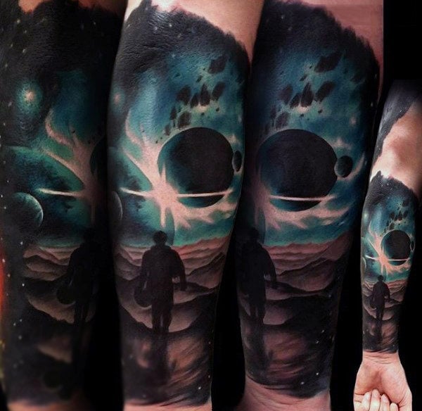 tatouage astronaute astronomie 53