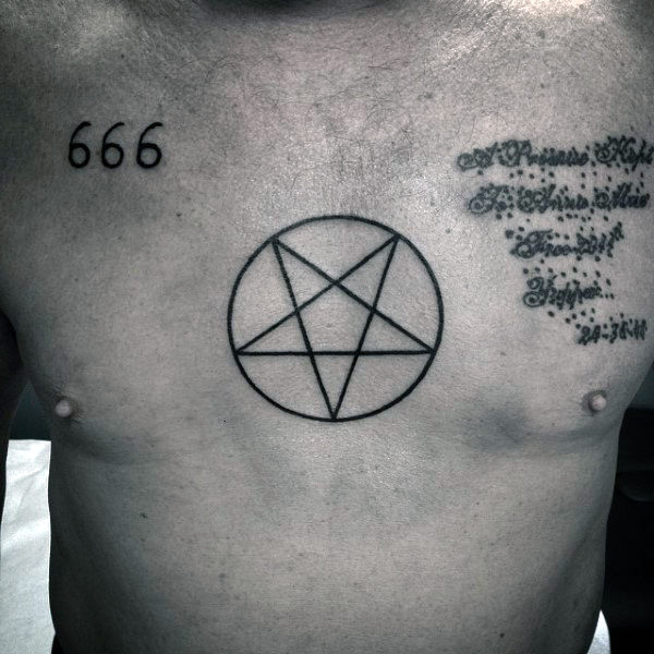 tatouage etoile pentagramme 145