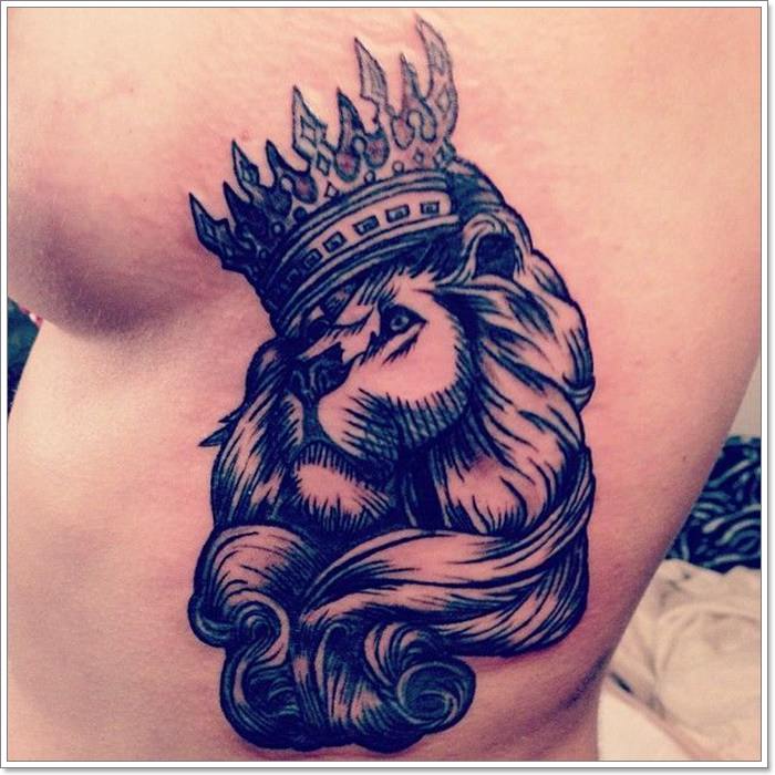 tatouage signe lion 19
