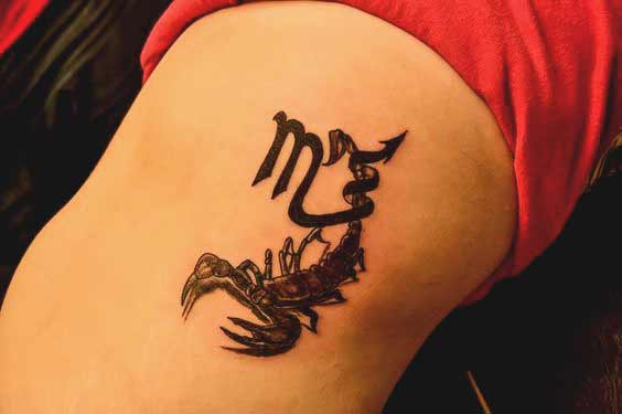 tatouage signe scorpion 131