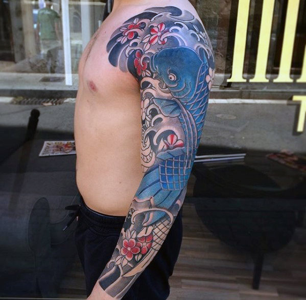 tatouage vagues japonaises 67