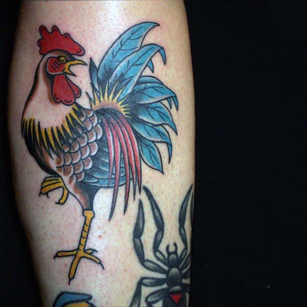 Tatouage de coq : Significations, dessins et motifs les plus tatoués