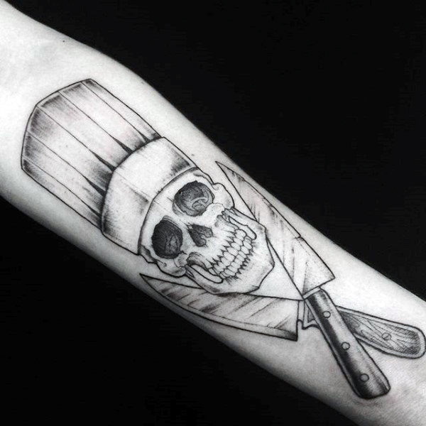 tatouage couteau de cuisine chef 05