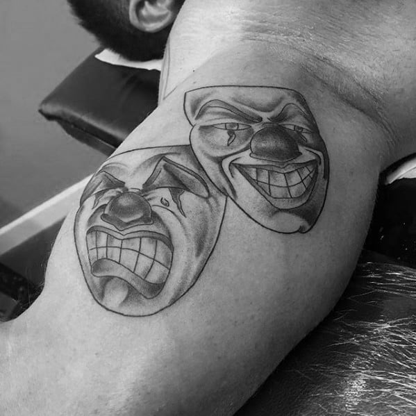 tatouage masques de theatre 110
