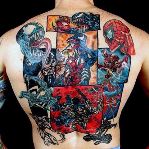 tatouage spiderman 153