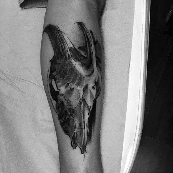 tatouage crane de chevre 30