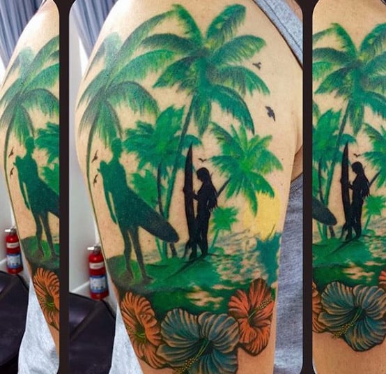 tatouage palmier 109