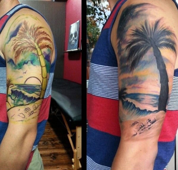 tatouage palmier 129