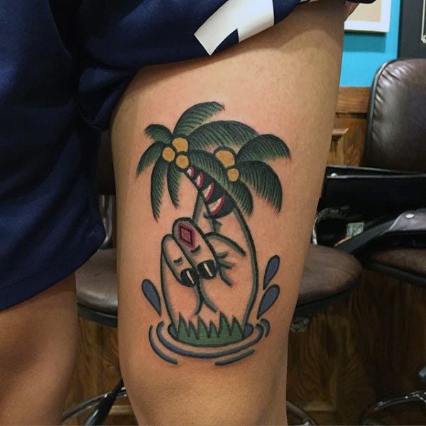 tatouage palmier 141