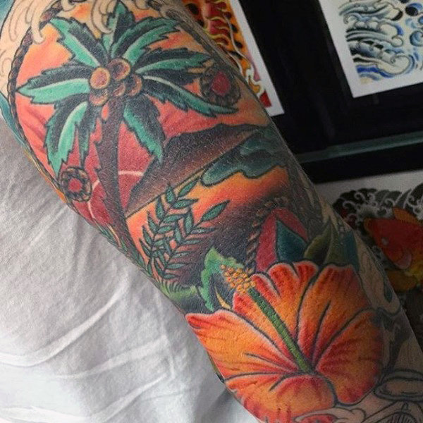 tatouage palmier 153