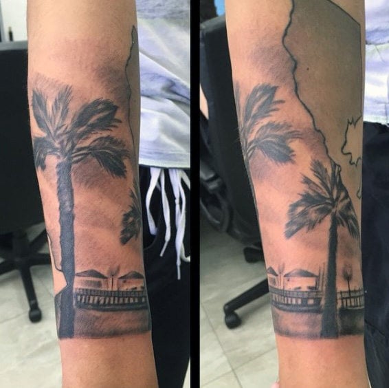 tatouage palmier 205