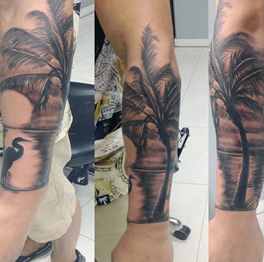 tatouage palmier 345