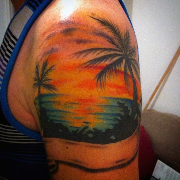 tatouage palmier 49