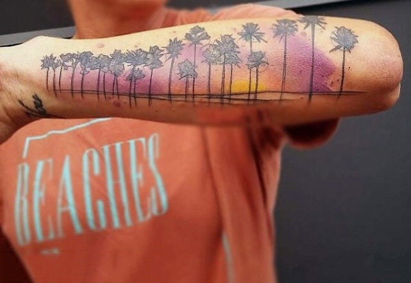 tatouage palmier 81