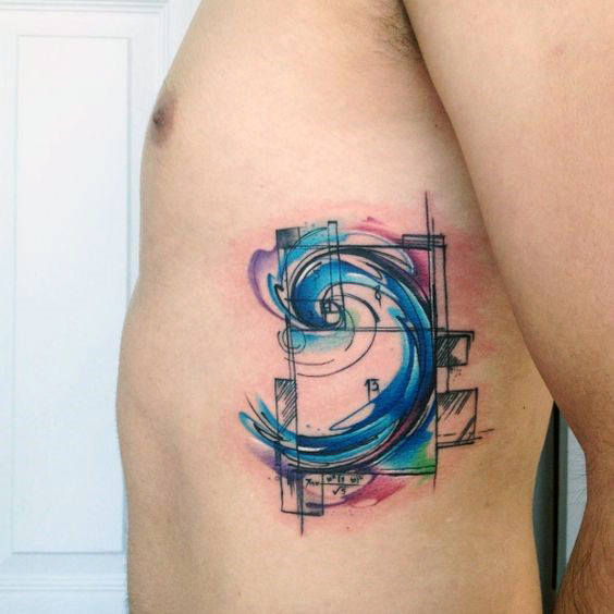 tatouage spirale fibonacci 107