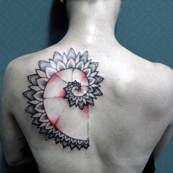 tatouage spirale fibonacci 21
