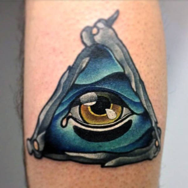 tatouage symbole illuminati 187
