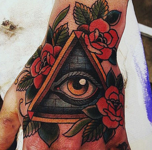 tatouage symbole illuminati 247