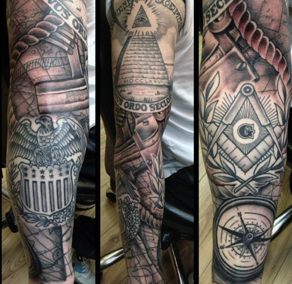tatouage symbole illuminati 274