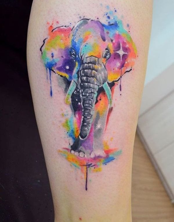 dessin tatouage elephant 1012