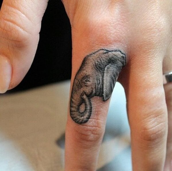 dessin tatouage elephant 115