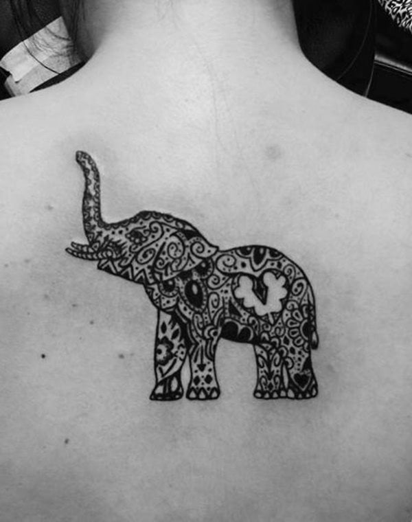 dessin tatouage elephant 1207