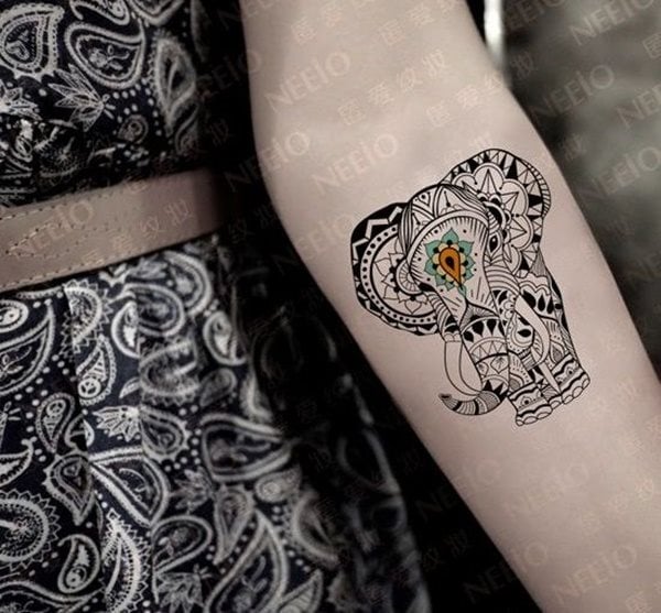 dessin tatouage elephant 1701