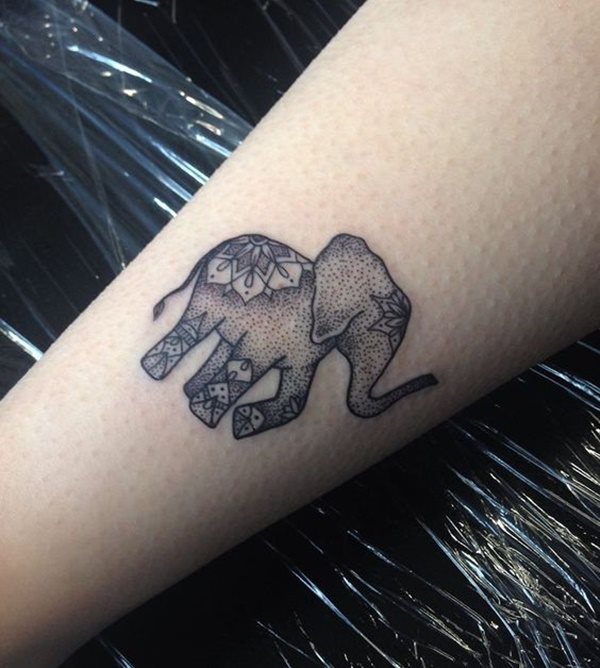 dessin tatouage elephant 1948