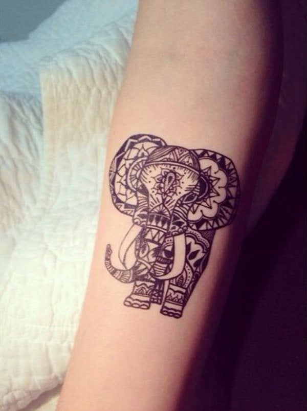 dessin tatouage elephant 2039