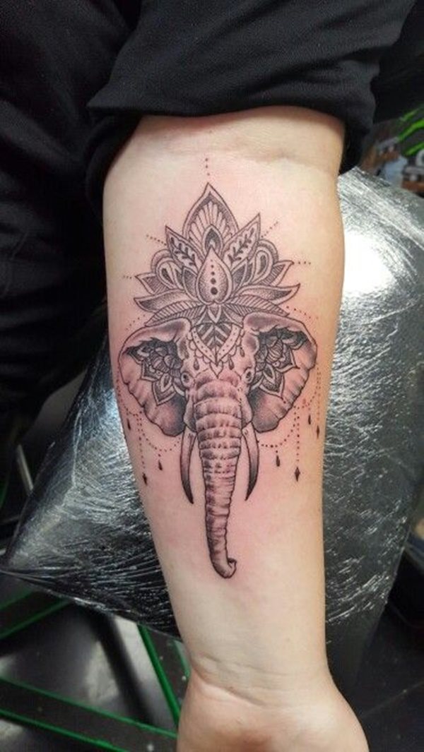 dessin tatouage elephant 219