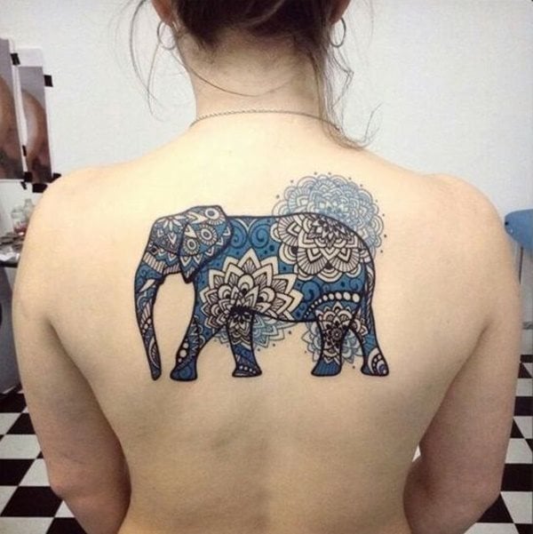 dessin tatouage elephant 2299