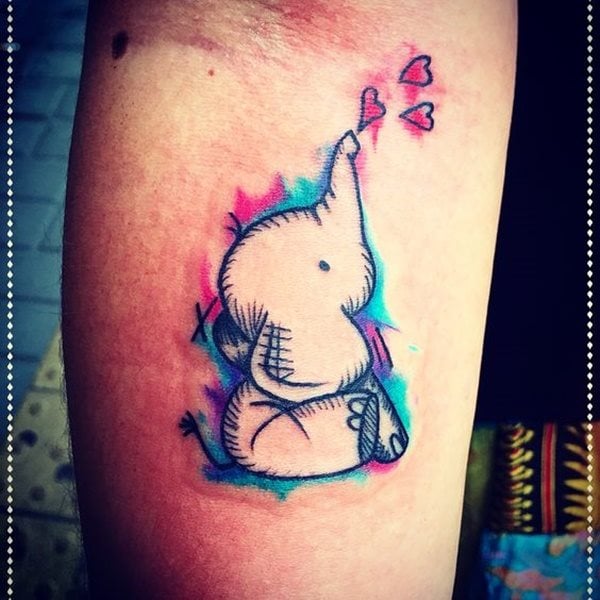 dessin tatouage elephant 2442