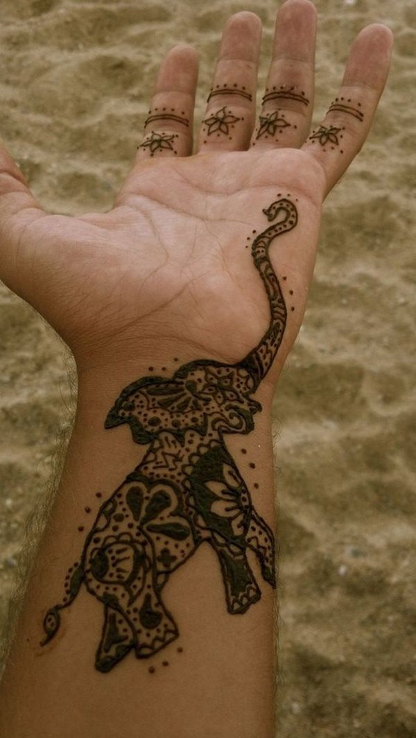 dessin tatouage elephant 661