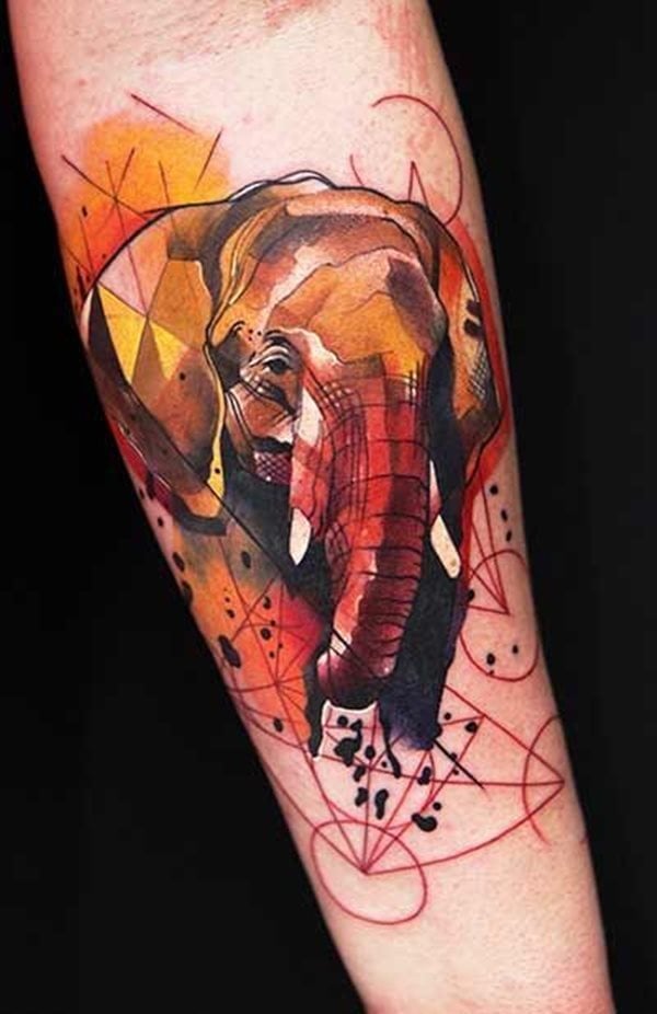 dessin tatouage elephant 752